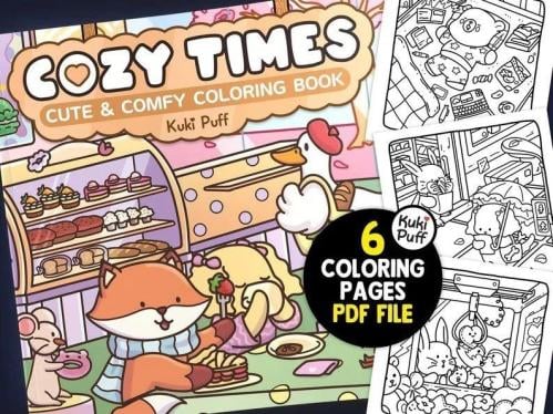 كتاب تلوين Kuki Puff