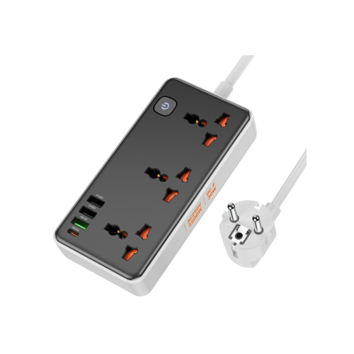 توصيلة بطول 3 متر ب اربع منافذ ب اربع منافذ USB وم...