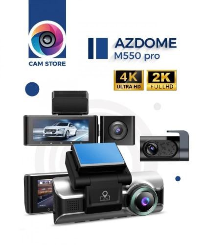 كاميرا تسجيل 4k داش كام ازدوم 550 ثلاث كاميرات