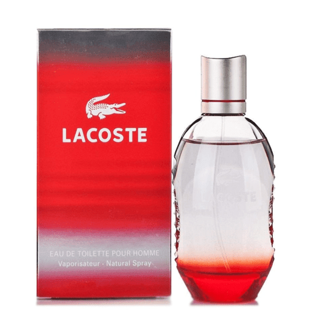 lacoste red pour homme 125ml eau de toilette