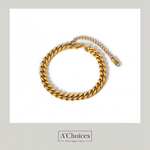 سوار مطلي بالذهب 18 يمكن التحكم بالمقاس