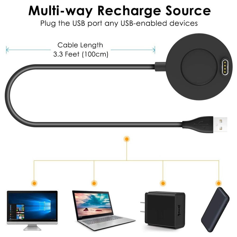 USB Charging For Garmin Forerunner 265 965 265s High Quality Chargers Cable  Cradle Adapter For Forerunner 265 s 965 Charger Dock