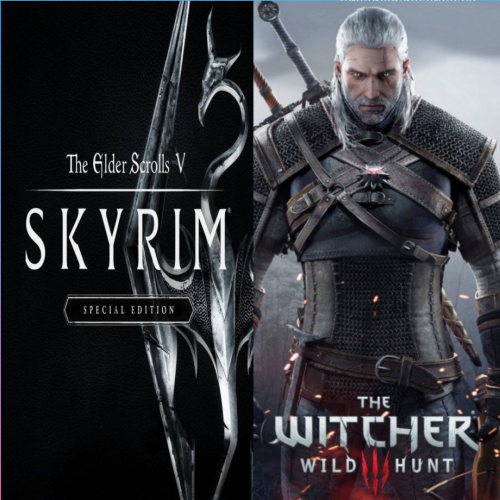 لعبة ذا ويتشر 3,2,1 + سكايرم | The witcher 1,2,3 +...