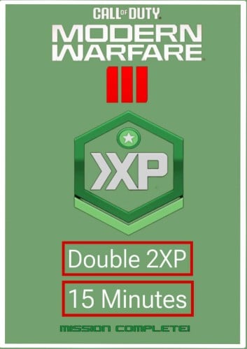 دبل XP لمدة 15 د | Modern warfare III Double 2XP