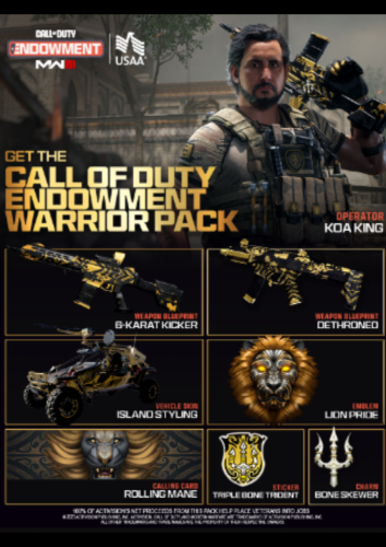 حزمة WARRIOR PACK MW3 كود 20