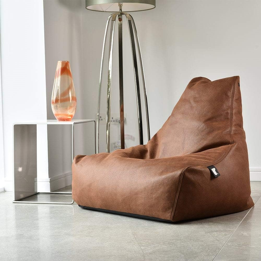 Bean Bag - Full - Full Grain Faux Leather | CordaRoy's Convertible Bean Bags