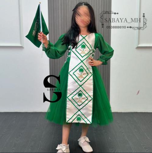 فستان بناتي اليوم الوطني 94