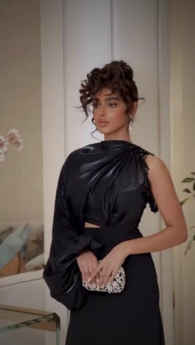 فستان سهرة بلاك شاين ون شولدر
