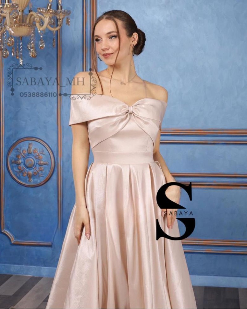 فستان تفتة روسي - أناقة فاخرة بتصميم مميز