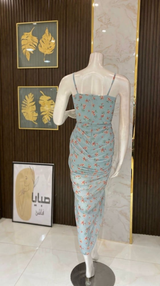 فستان سواريه مشجر كسرات