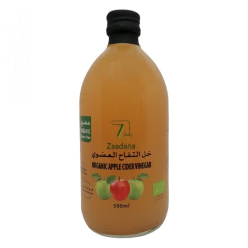 خل التفاح العضوي من زادنا 500مل