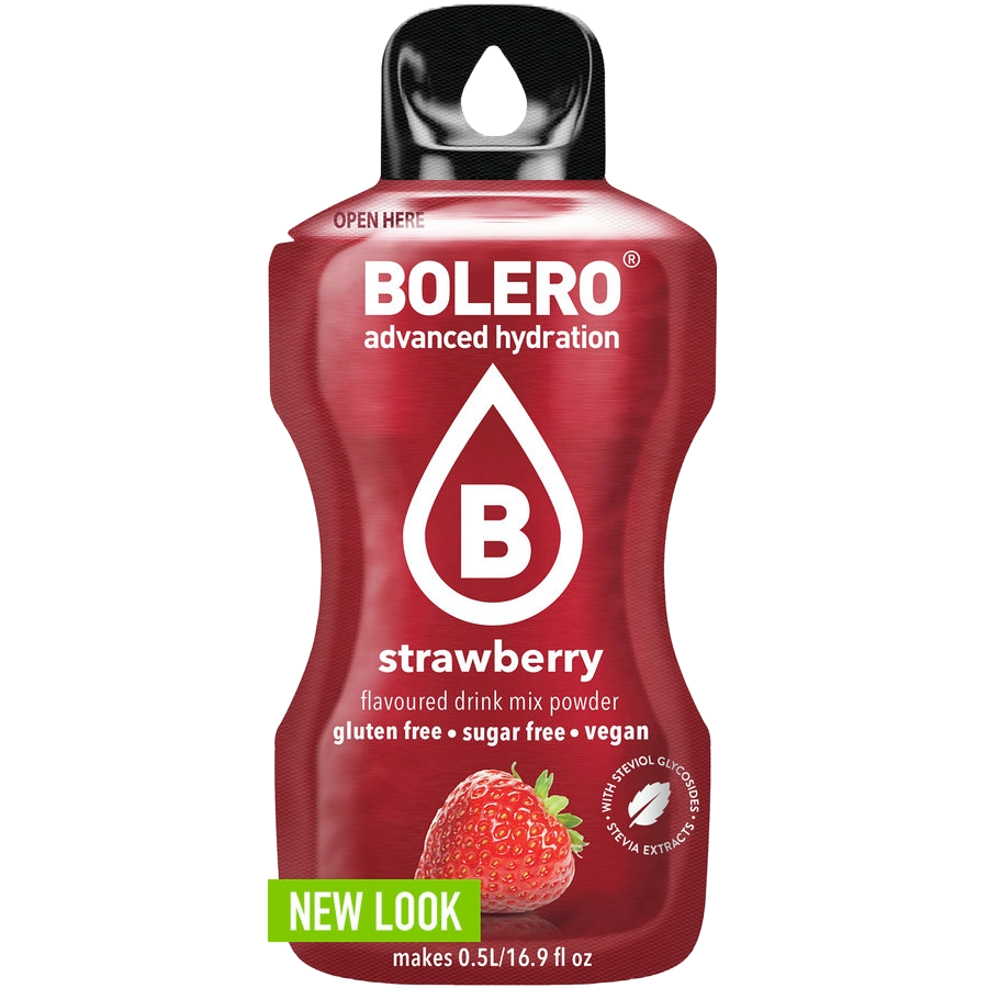 منكهات الماء بوليرو فراولة كرتون ( 12 حبة )