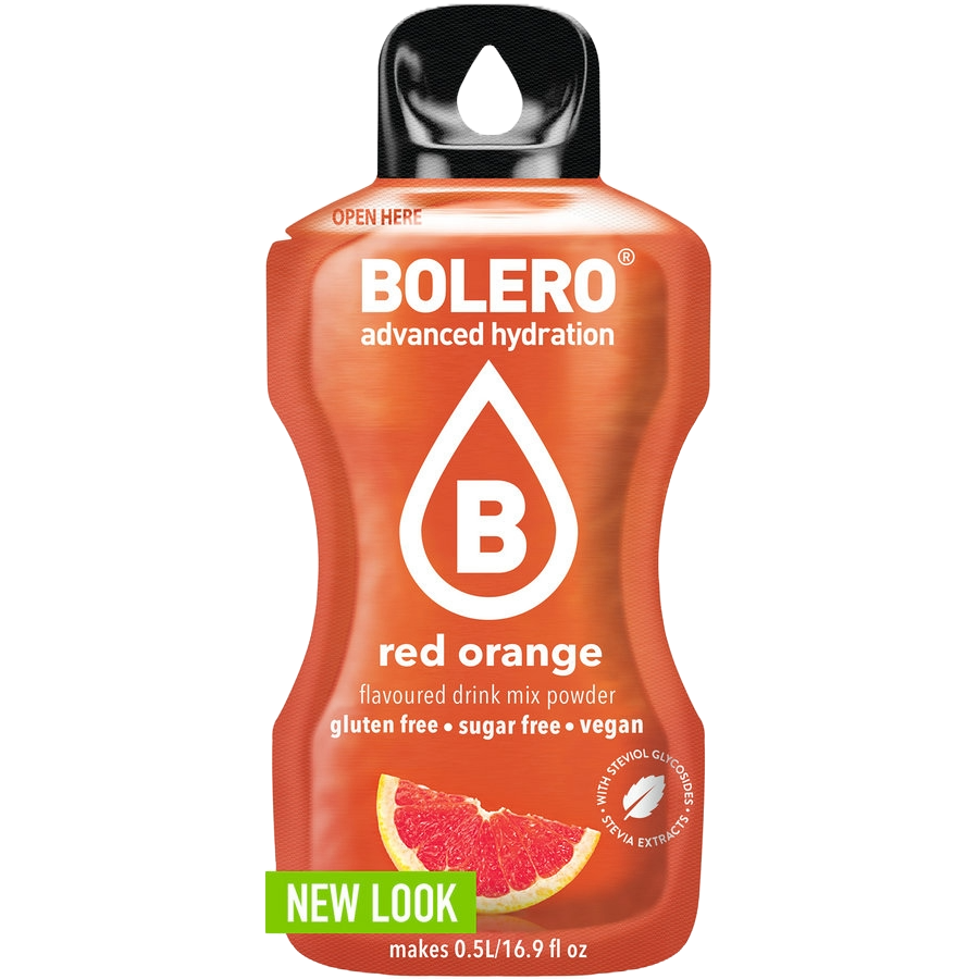 منكهات الماء بوليرو برتقال احمر كرتون ( 12 حبة )