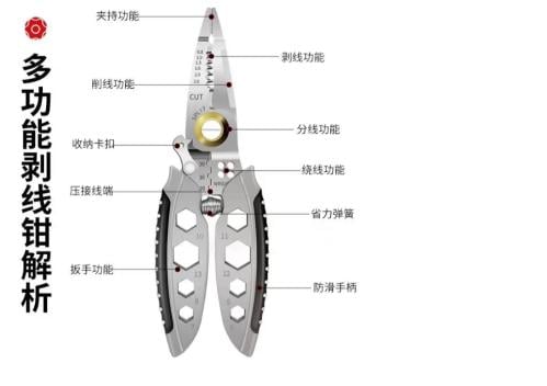 اداة تعرية اسلاك متعددة الاغراض مقاس 7 انش - هدية...