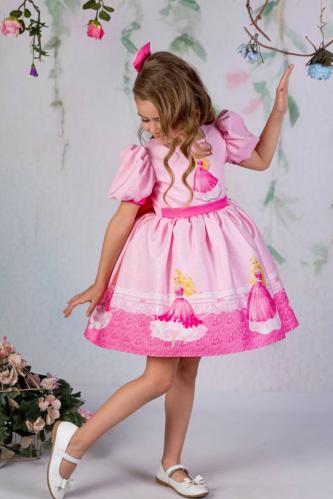 فستان باربي + فيونكة شعر