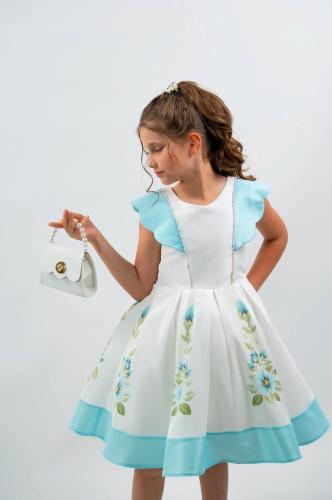 فستان قصه على الصدر   + شنطة