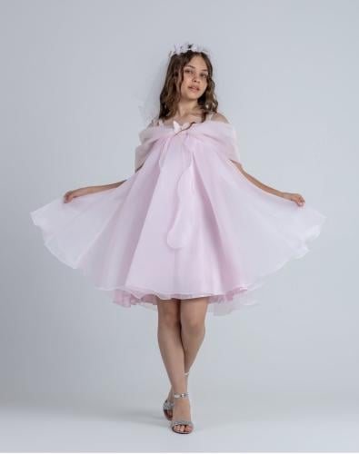 فستان الفراشه  + طوق