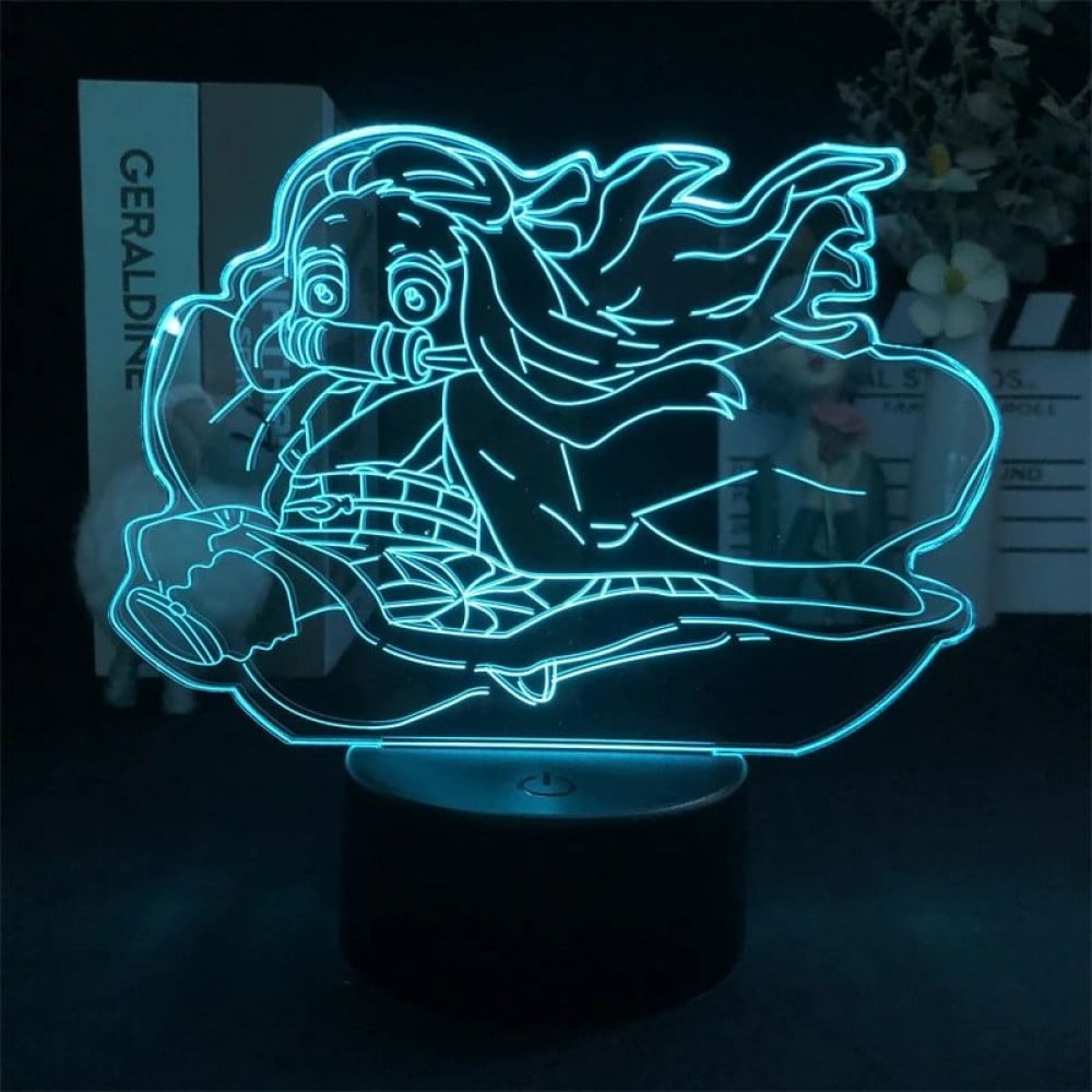 nezuko 3d lamp