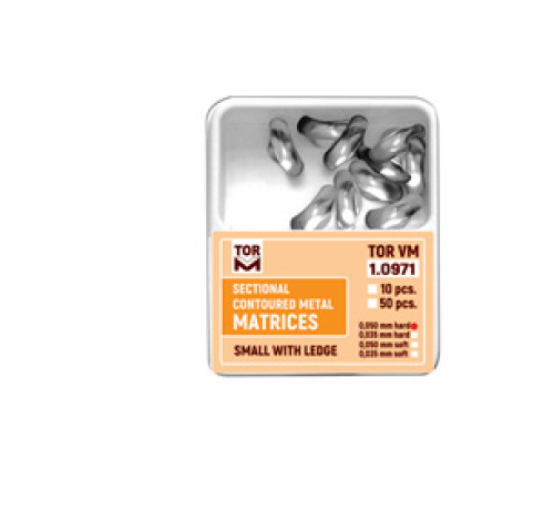 Small Sectional Contoured Matrices with Ledge