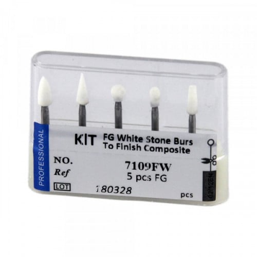 composite Finishing white stone burs kit