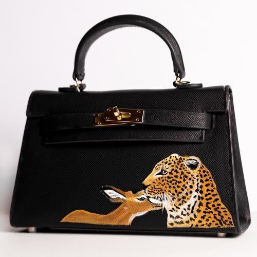 حقيبة الفهد والغزال أسود | TIGER & GAZELLE BLACK