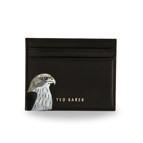 محفظة تيد بيكر أسود برسمة صقر | FALCON TED BAKER W...