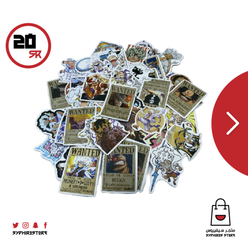 ملصقات ون بيس 50 ملصق شكل 3
