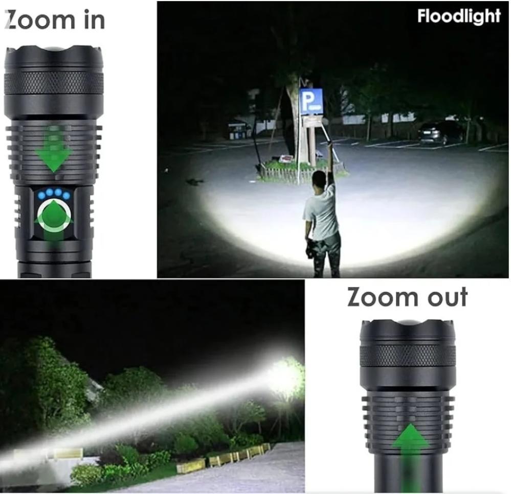 كشاف ليد مزود ببطارية قابلة لإعادة الشحن LED Super light P50