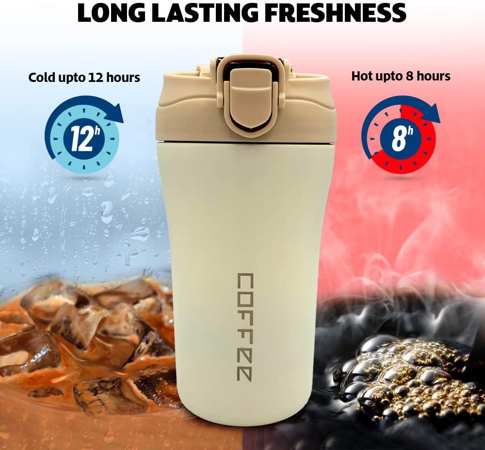 كوب مق استيل للقهوة الساخنة والمشروبات الباردة 400 مل