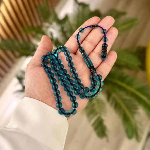 سبحة خرز بكلايت - تركواز شفاف