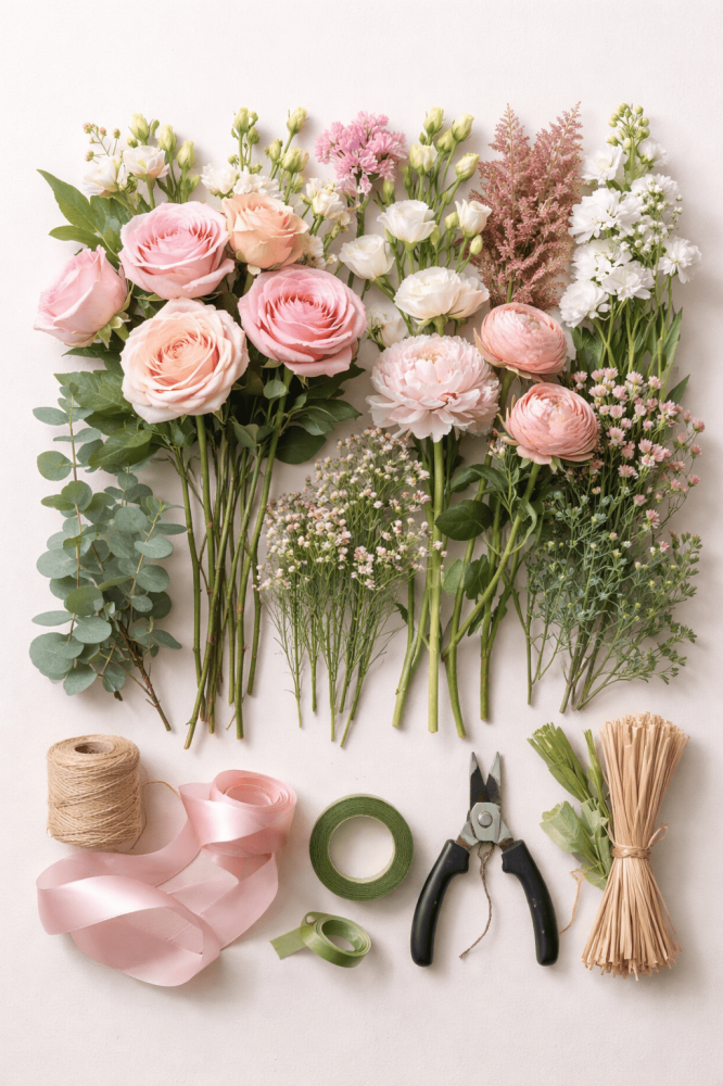 مكونات-باقة-الورد-الهدية-الحديثة