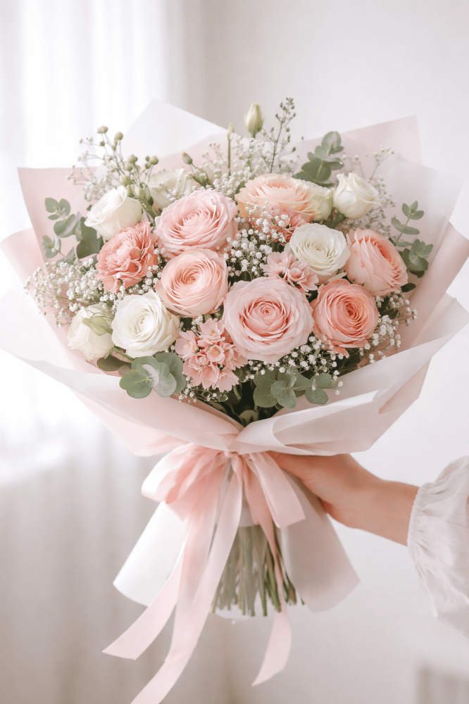 شكل-بوكيه-ورد-الهدية-الحديثة