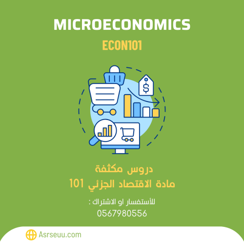 كورس الاقتصاد الجزئي econ 101 من تقديم ا. مشاري