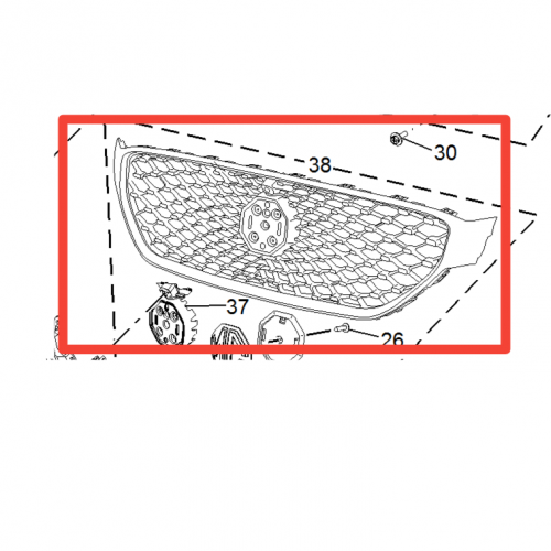 شبك امامي ام جي  MG 6