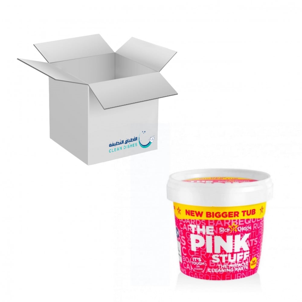 كرتون | معجون المعجزة الوردي للتنظيف | 850 غرام |  ( 12 عبوة ) the pink stuff