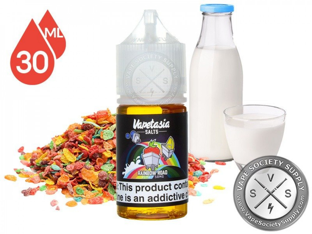 VAPETASIA RAINBOW ROAD MILK AND FRUIT CEREAL SALT FLAVOR - Vape Saudi  Arabia - Original Devices Flavors - ZERO Vape