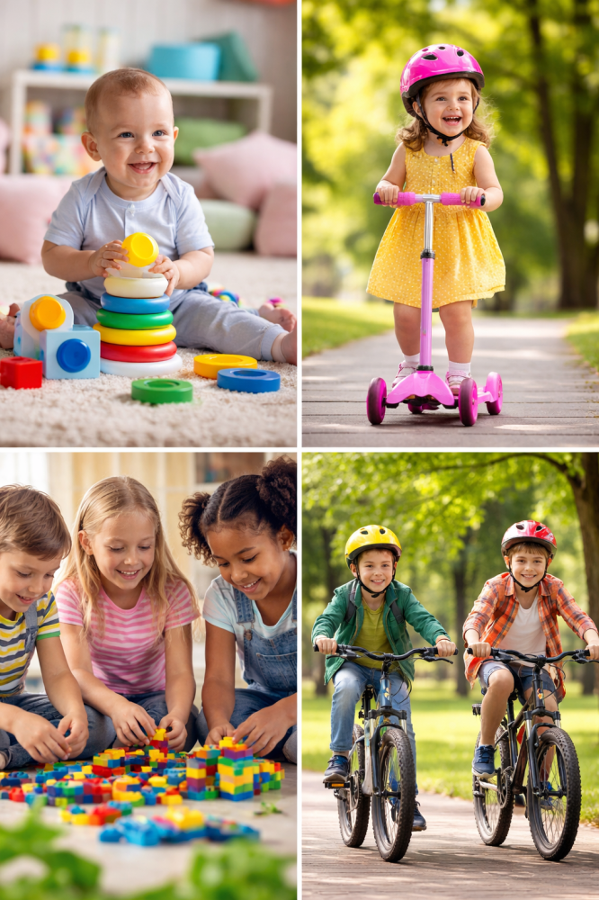 ألعاب مناسبة للأطفال حسب العمر (من سنة لـ 12 سنة)