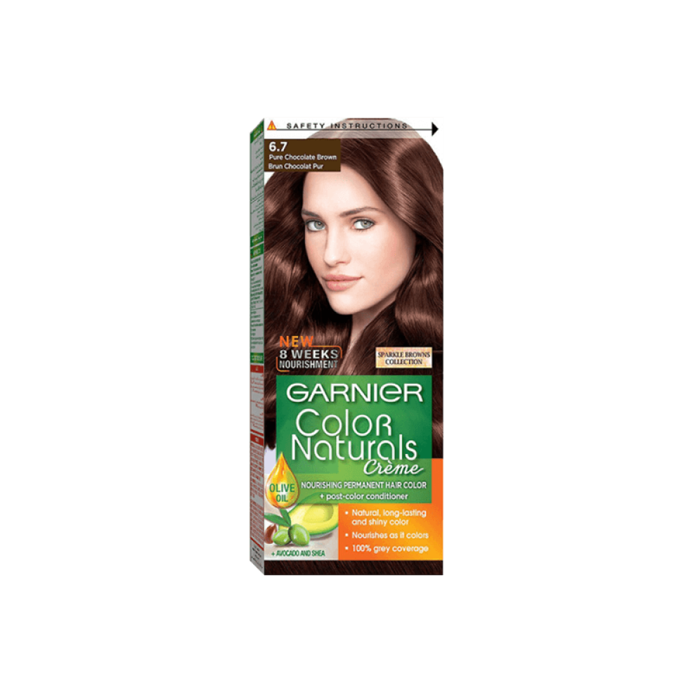 غارنييه صبغه شعر طبيعيه 6.7 بني شوكولاته نقي