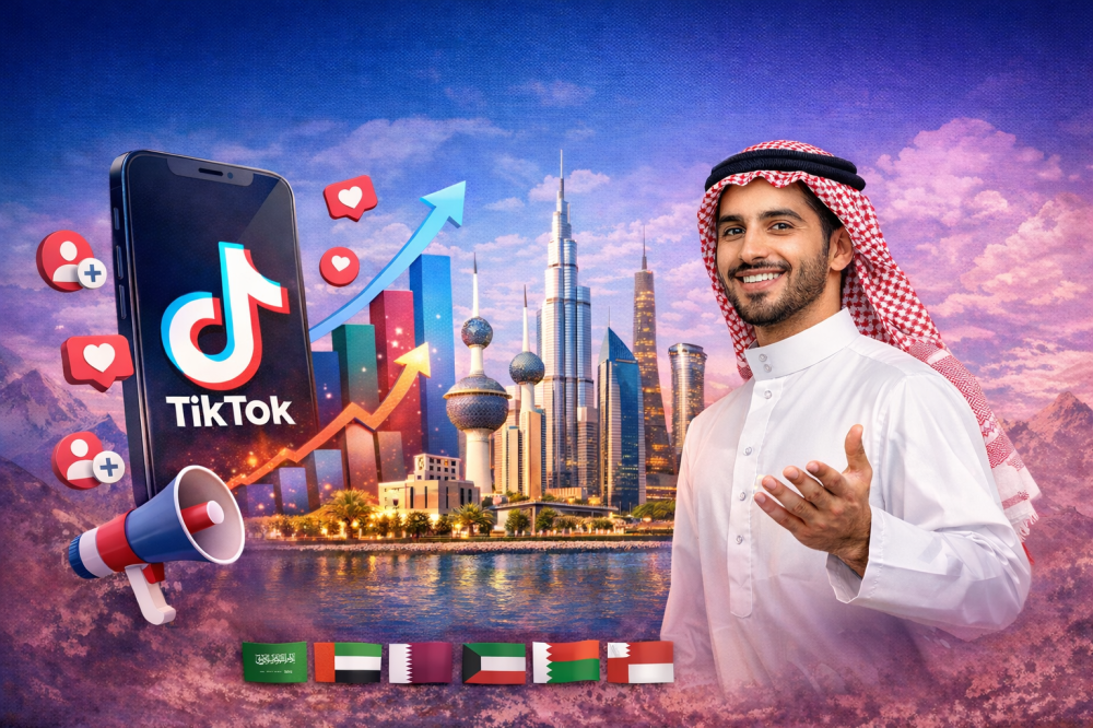 زيادة متابعين تيك توك في الخليج مع رموز التفاعل والنمو الرقمي