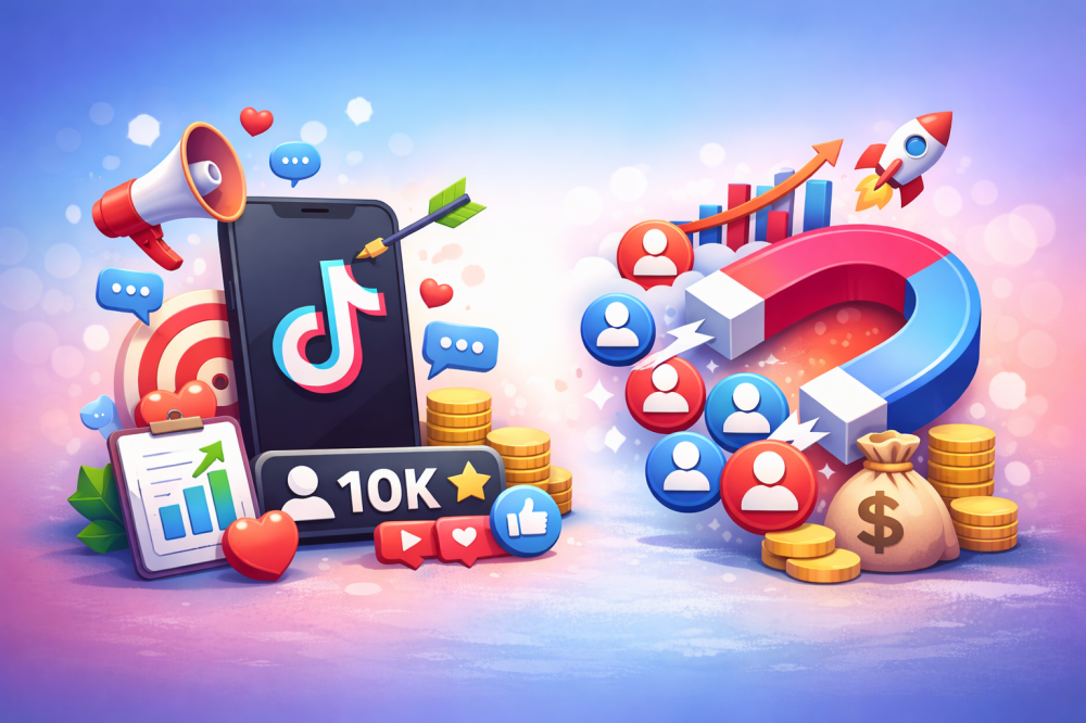 تزيد متابعين تيك توك بطريقة آمنة وسريعة لحسابات تيك توك
