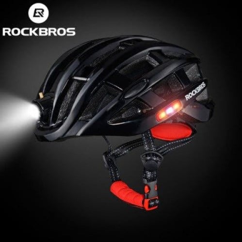 خوذة بروبيكس للدراجات الهوائية مزودة بانارة أمامية وجانبية وخلفية