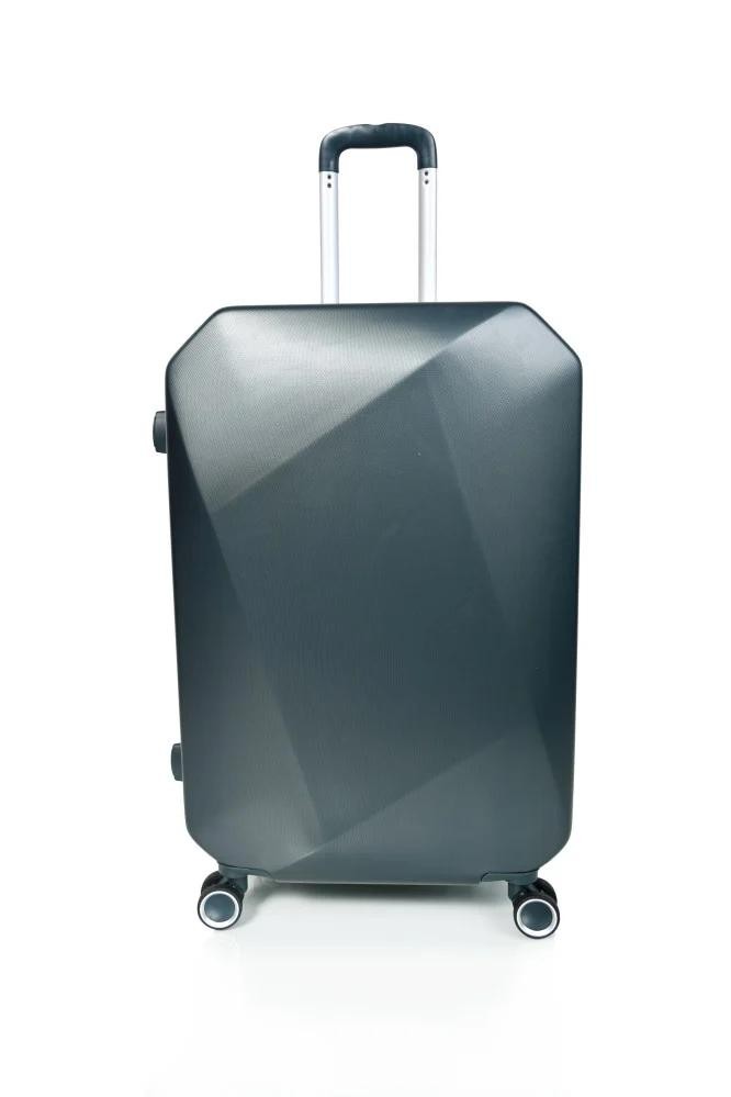 طقم شنط سفر مورانو فايبر بتصميم معين هندسي مكون من 4 قطع أخضر غامق