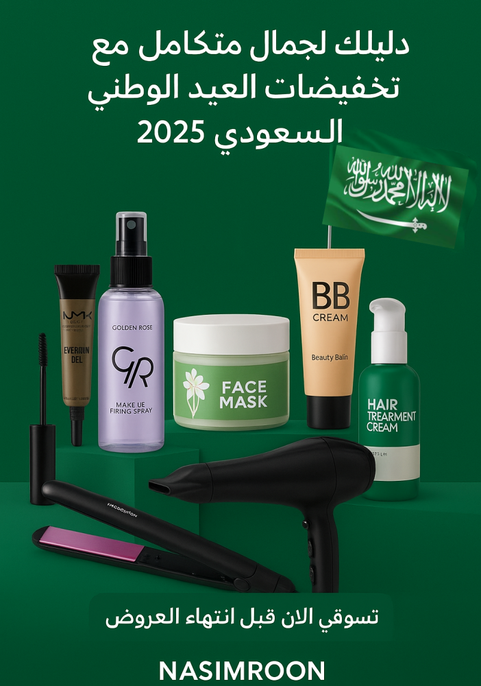 دليلك لجمال متكامل مع تخفيضات العيد الوطني السعودي 2025 من نسيم الرون