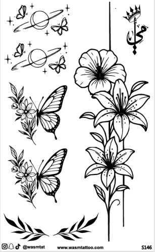 تاتو وسم الأعشاب المؤقت (S146)