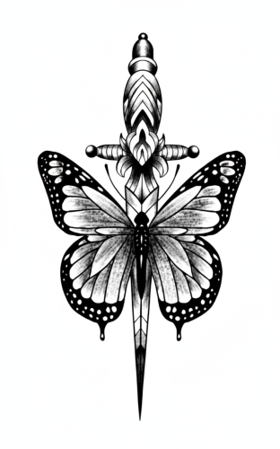 تاتو وسم الأعشاب المؤقت (1170)