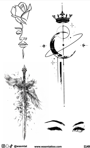 تاتو وسم الأعشاب المؤقت (S149)
