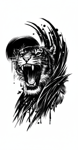 تاتو وسم الأعشاب المؤقت (1184)