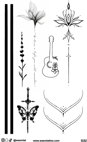 تاتو وسم الأعشاب المؤقت (S152)