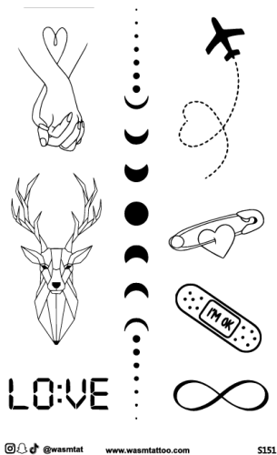 تاتو وسم الأعشاب المؤقت (S151)