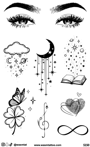 تاتو وسم الأعشاب المؤقت (S150)